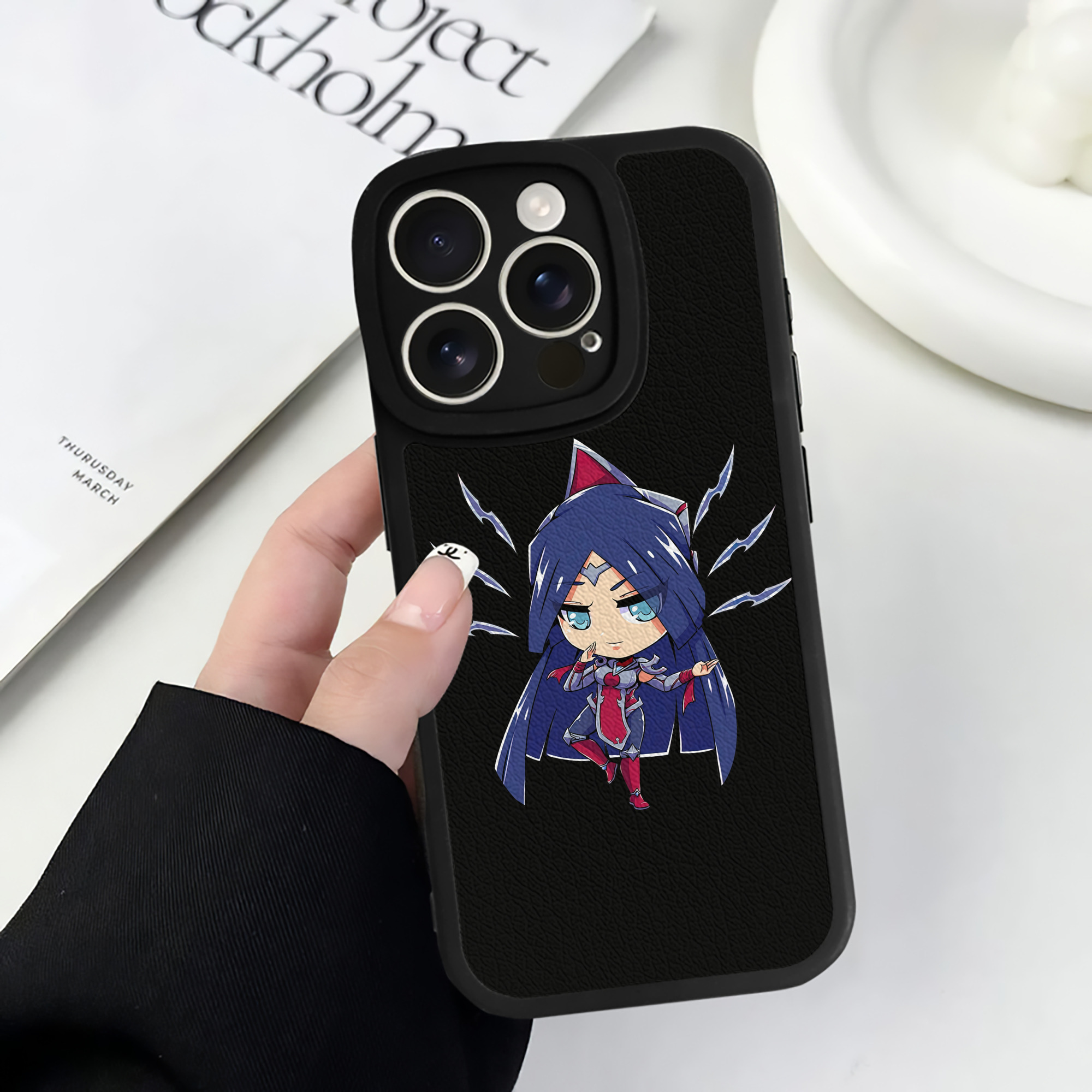 （画像用） リーグ・オブ・レジェンド League of Legends LOL 【iPhone 16シリーズ対応】シリコンスマホケース（レザー調） 材質：シリコン